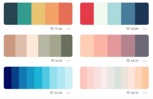 palette de couleur