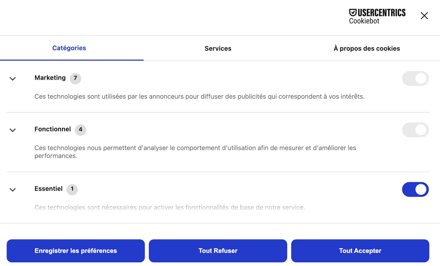 implementation d'une CMP usercentric