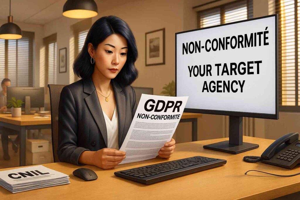 non conformite GDPR ou RGPD agence web