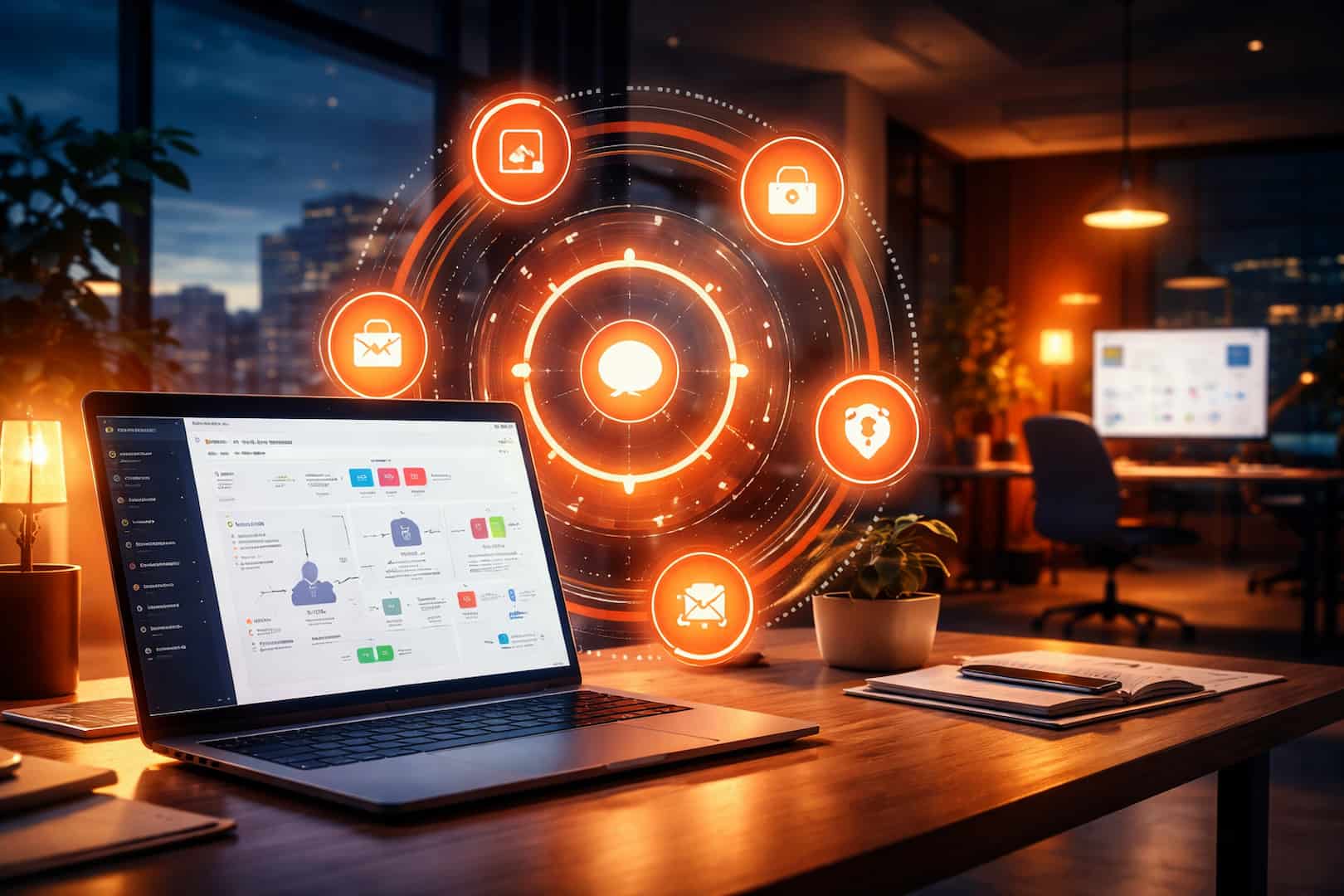 Dashboard marketing automation — HubSpot, n8n, GetResponse